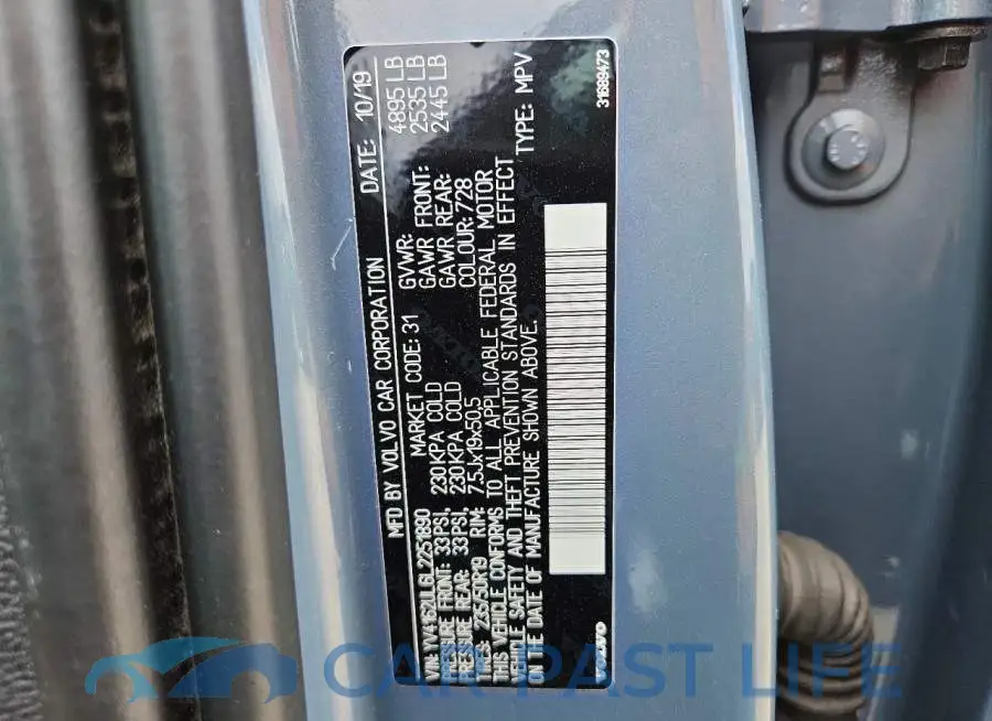 YV4162UL6L2251890# 13