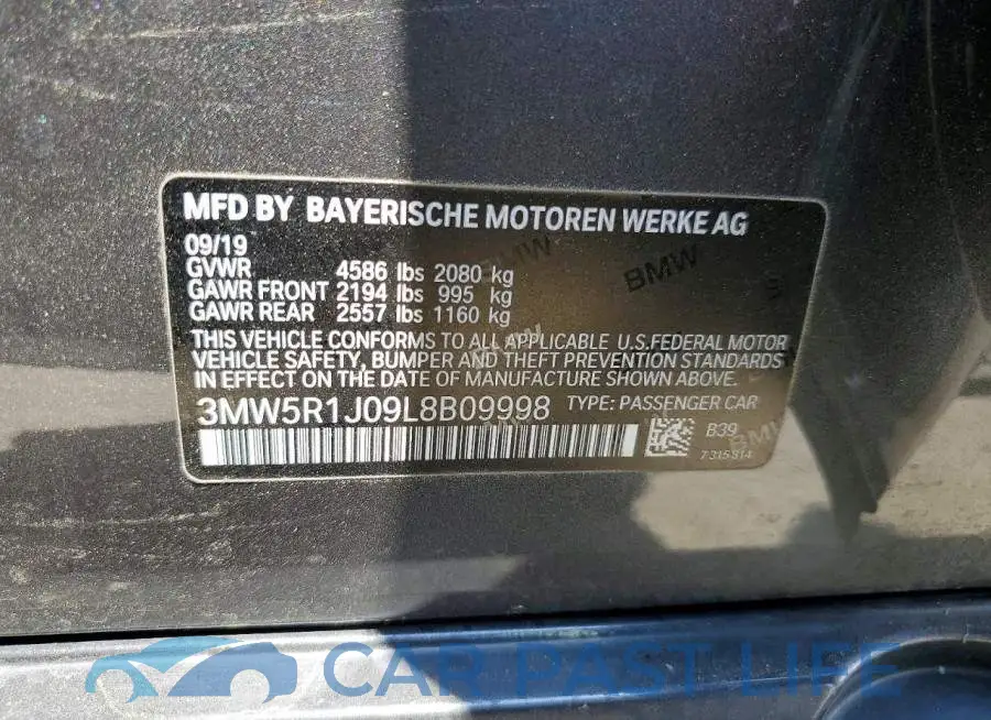 3MW5R1J09L8B09998# 12
