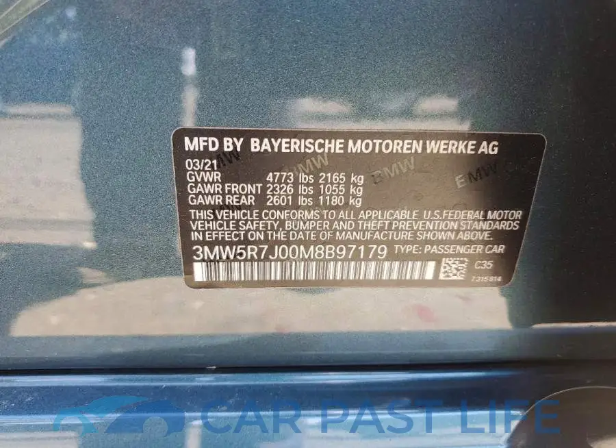 3MW5R7J00M8B97179# 12