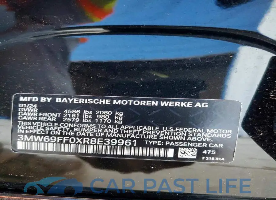 3MW69FF0XR8E39961# 12