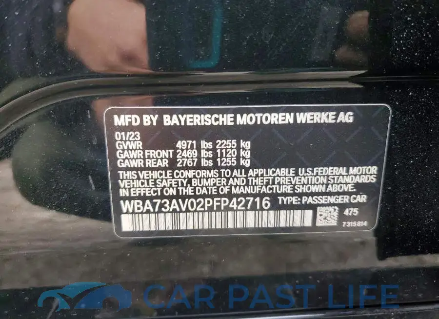 WBA73AV02PFP42716# 12