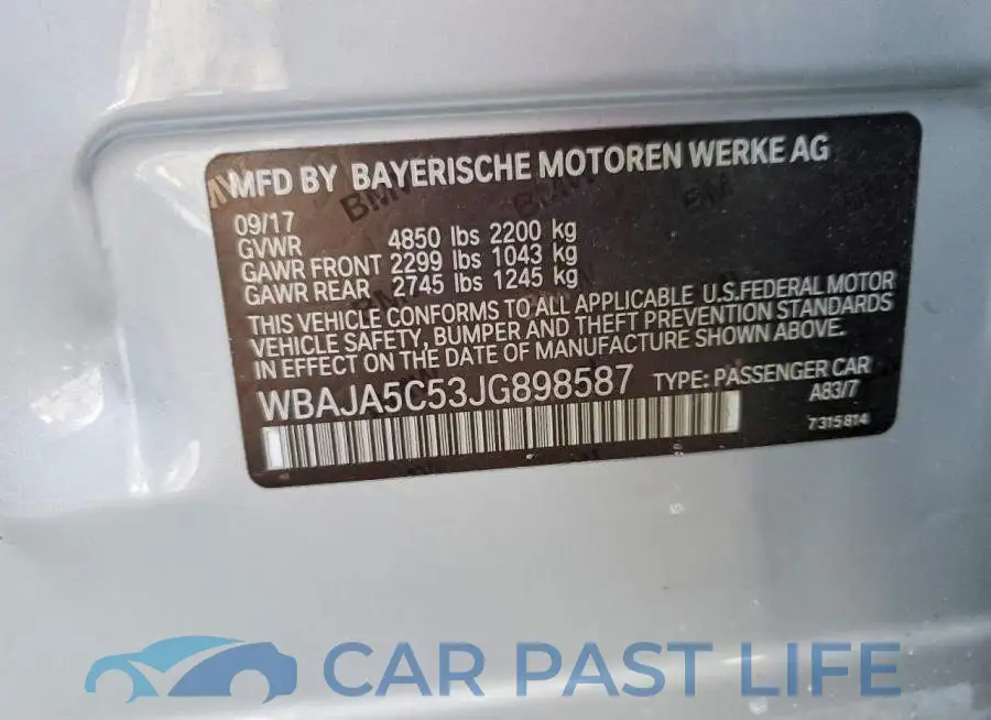 WBAJA5C53JG898587# 12