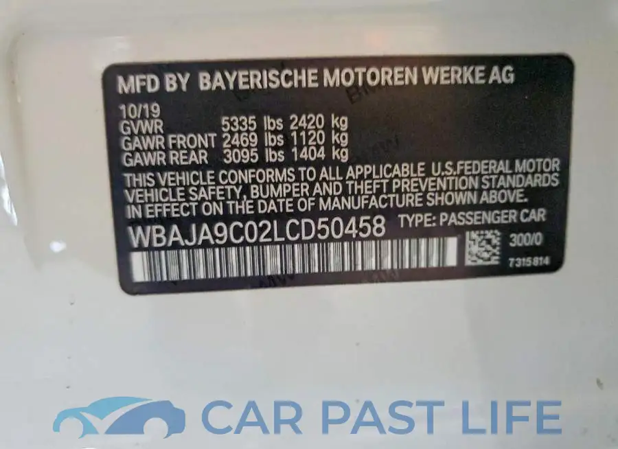 WBAJA9C02LCD50458# 12
