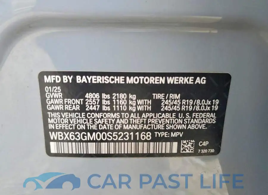 WBX63GM00S5231168# 12