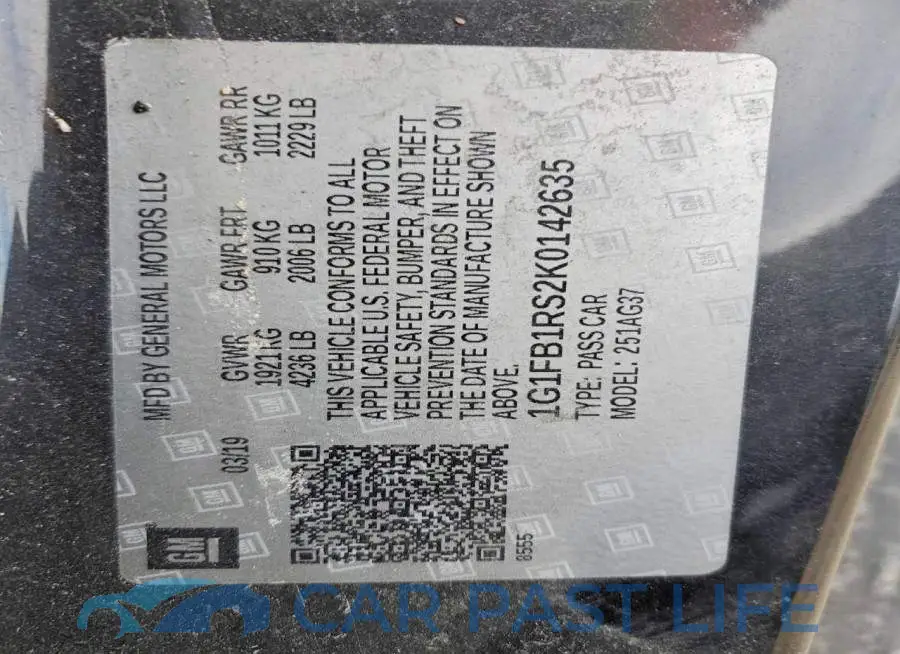 1G1FB1RS2K0142635# 12