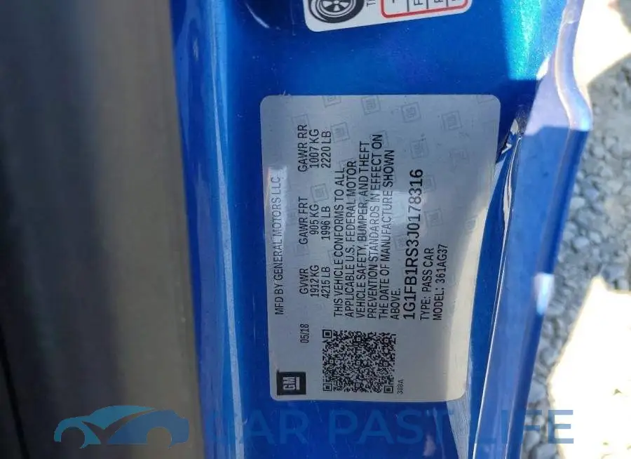 1G1FB1RS3J0178316# 12