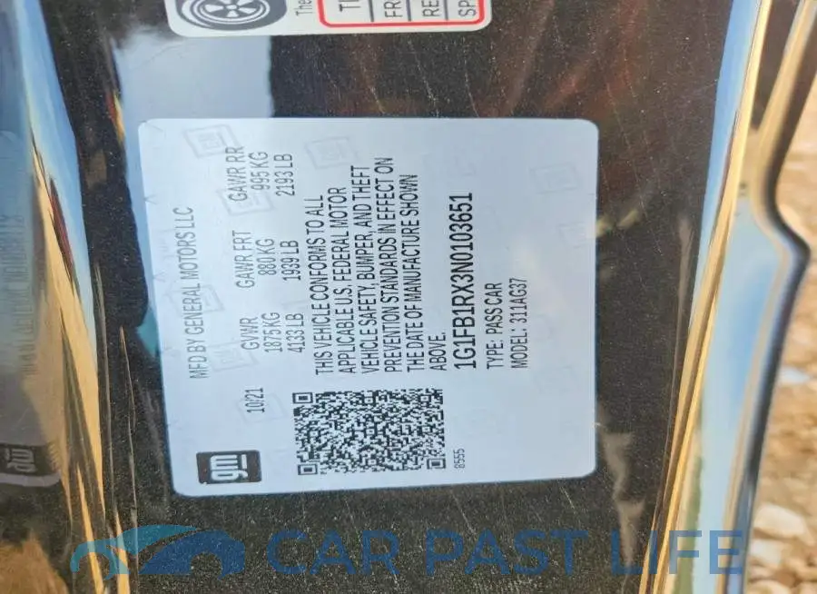 1G1FB1RX3N0103651# 13