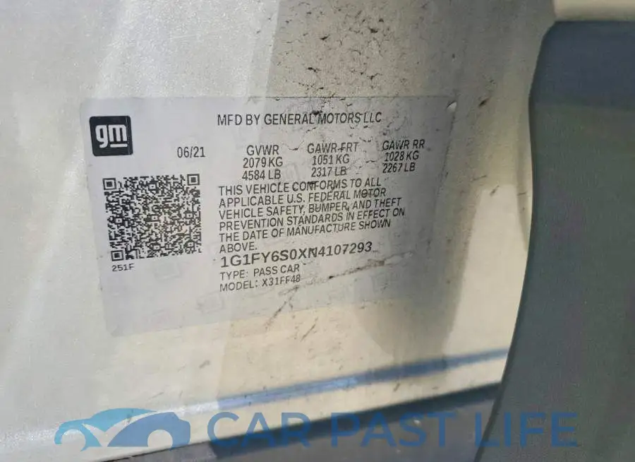 1G1FY6S0XN4107293# 12