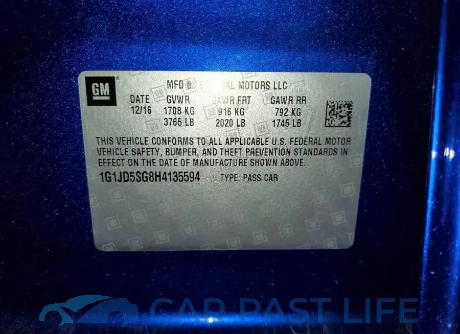 1G1JD5SG8H4135594# 12