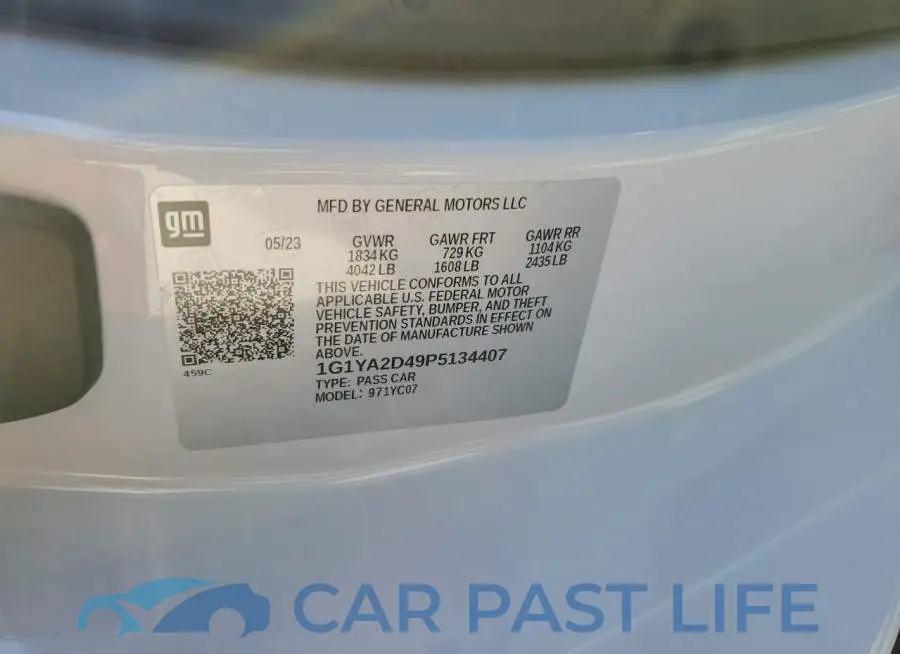 1G1YA2D49P5134407# 12