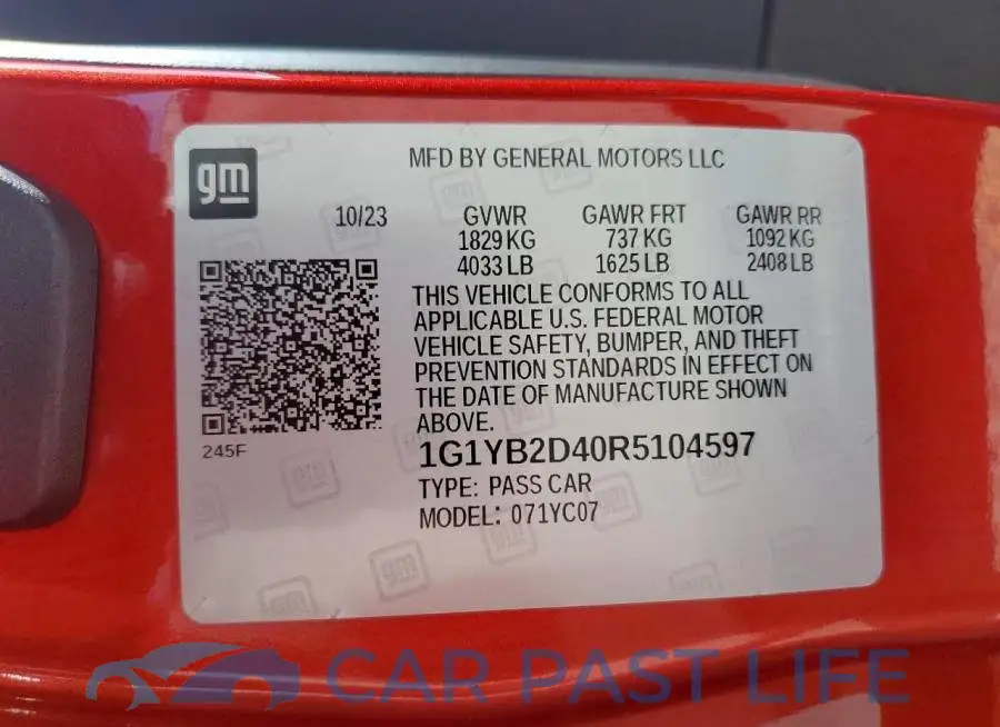 1G1YB2D40R5104597# 12