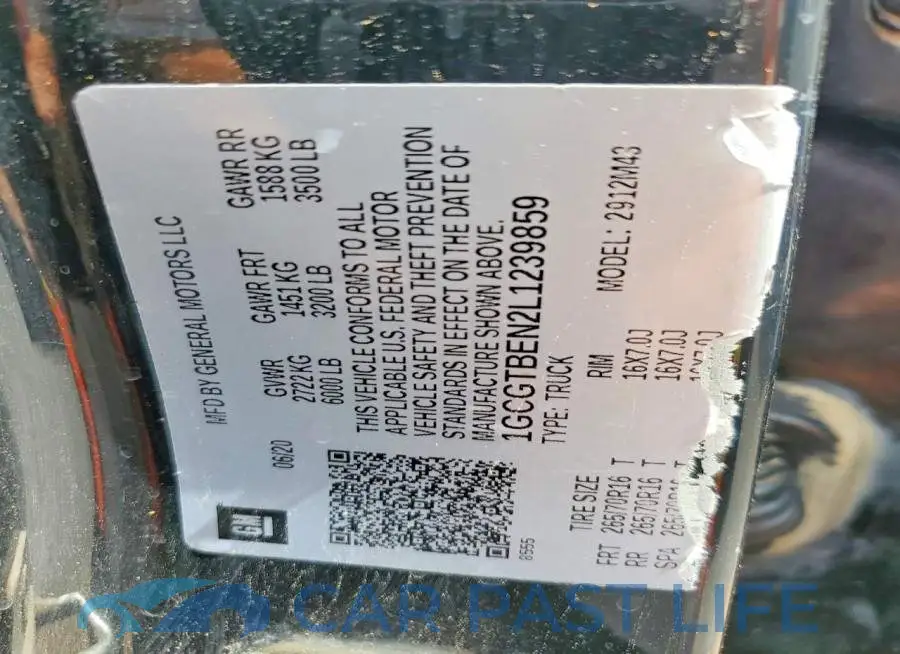 1GCGTBEN2L1239859# 12