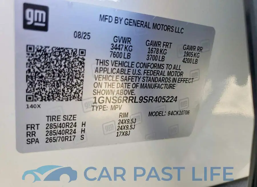 1GNS6RRL9SR405224# 14