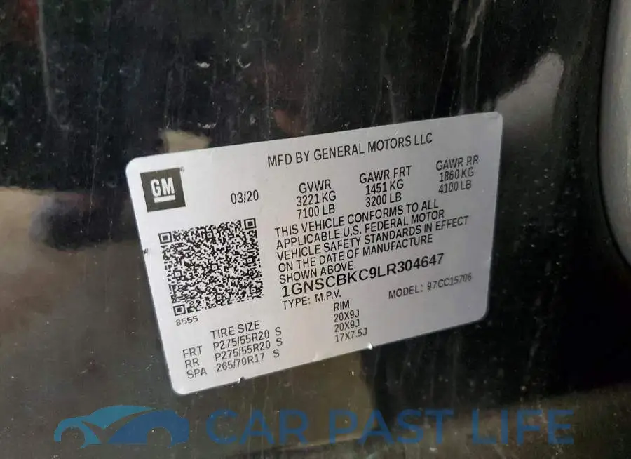 1GNSCBKC9LR304647# 13