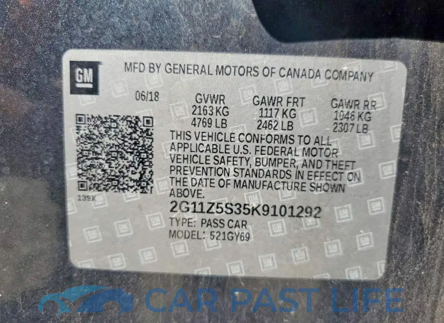 2G11Z5S35K9101292# 13