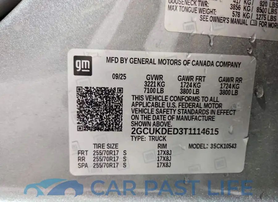 2GCUKDED3T1114615# 12