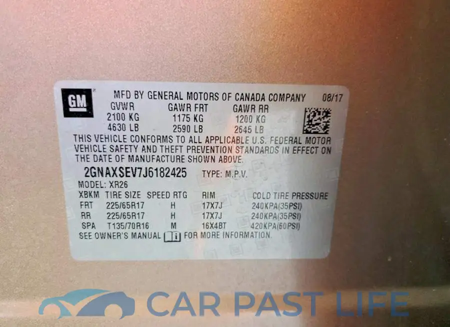 2GNAXSEV7J6182425# 13