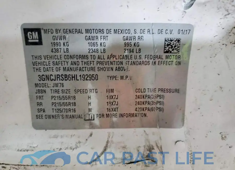 3GNCJRSB6HL192950# 13