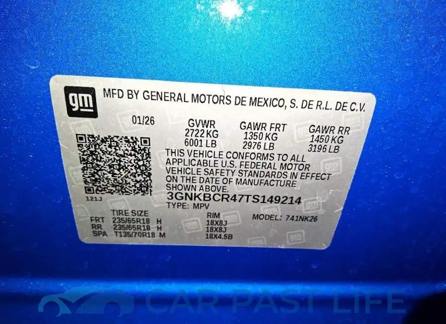 3GNKBCR47TS149214# 13