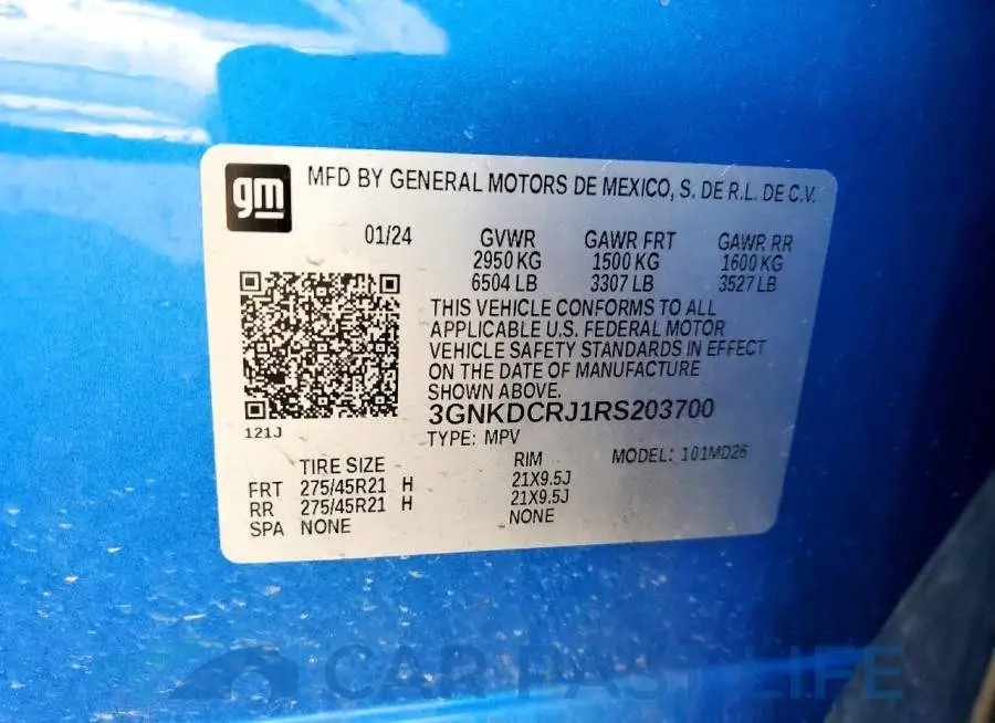 3GNKDCRJ1RS203700# 13