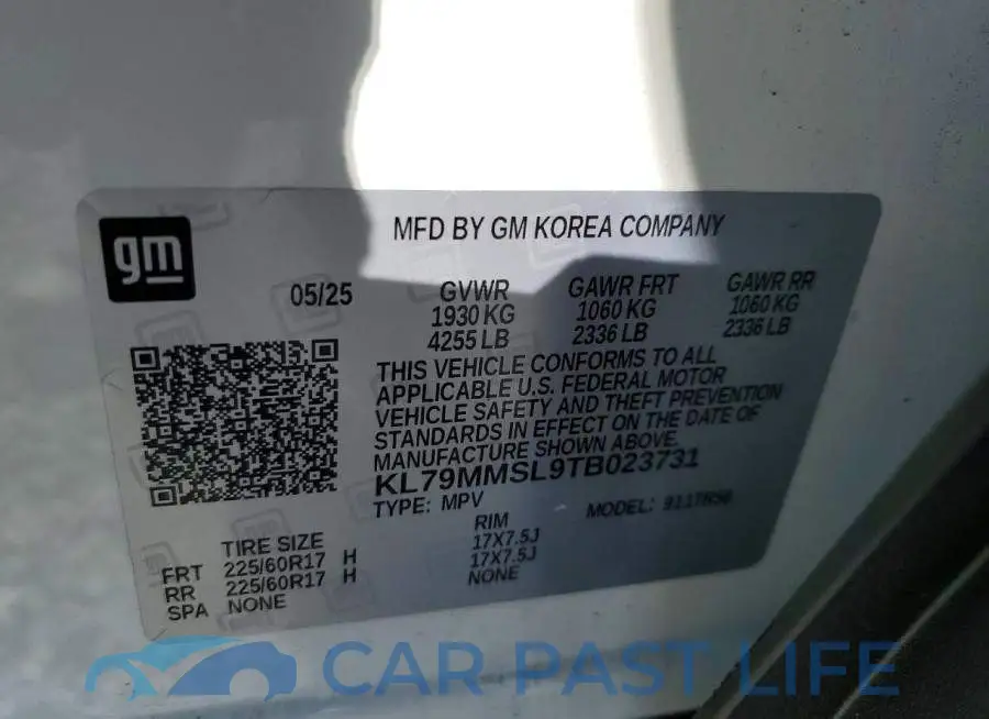 KL79MMSL9TB023731# 13