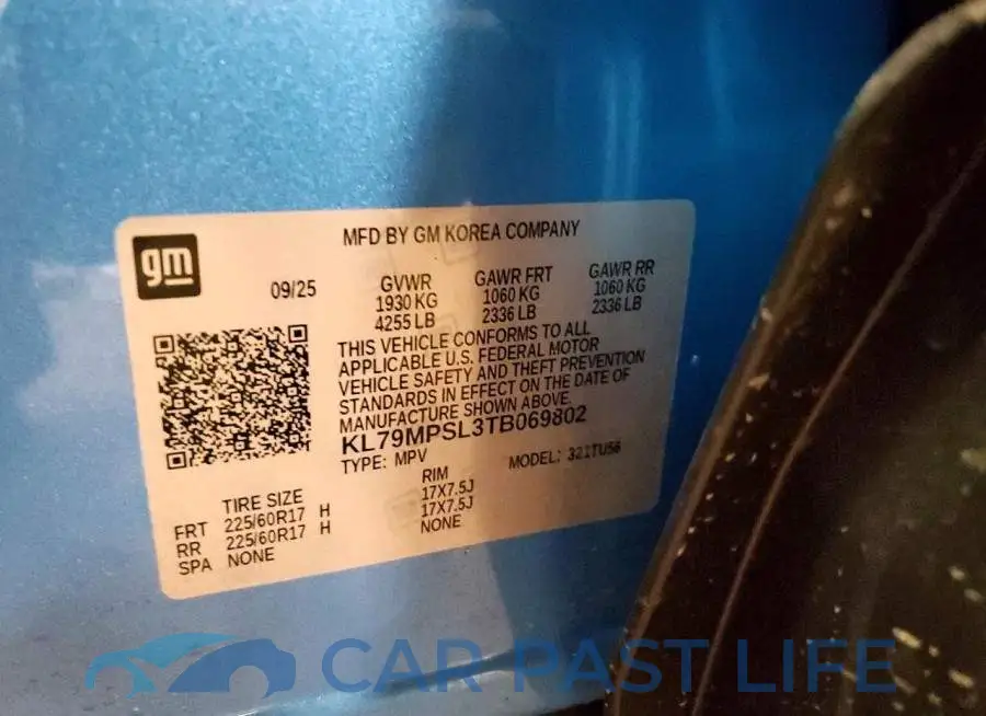 KL79MPSL3TB069802# 14