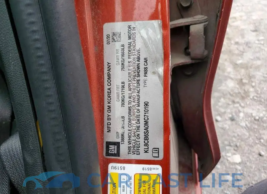 KL8CB6SA0MC710190# 14