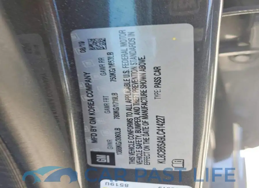 KL8CB6SA9LC414227# 13