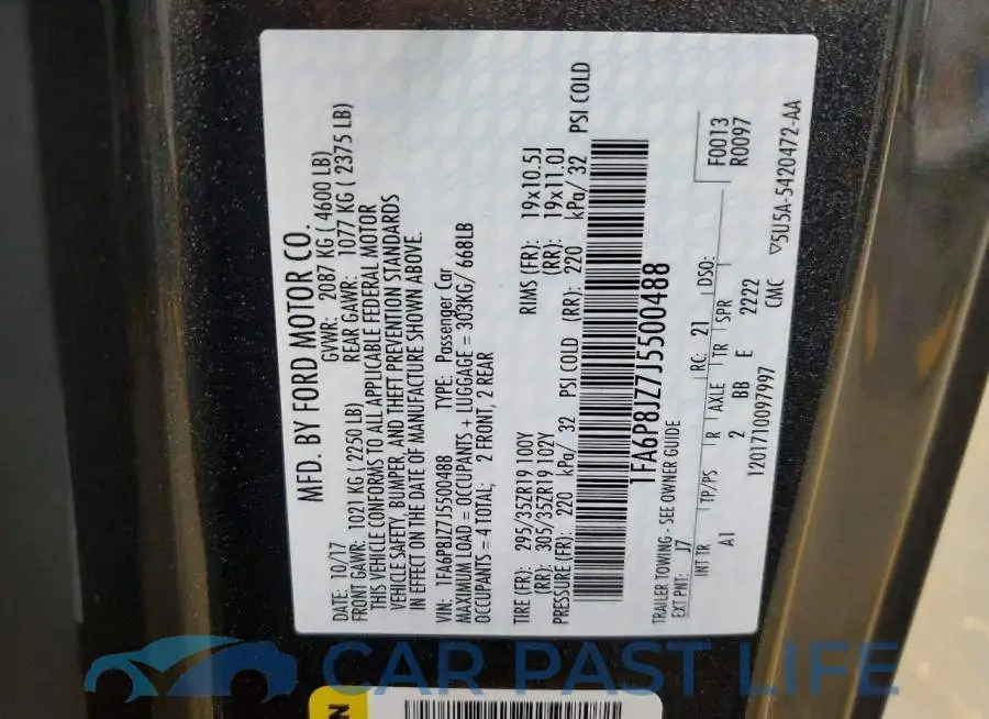 1FA6P8JZ7J5500488# 12