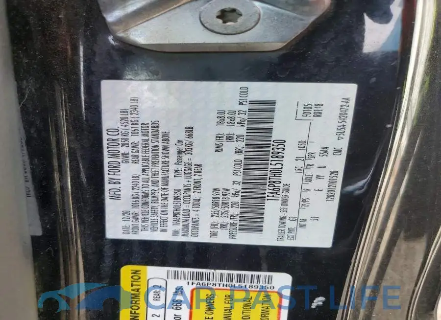 1FA6P8TH0L5189350# 12