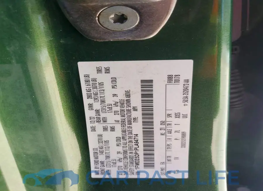 1FMEE5DP1PLA94714# 12