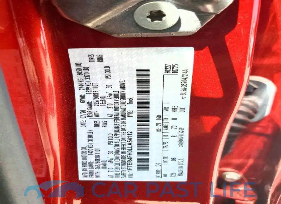 1FTER4FH0LLA54112# 12
