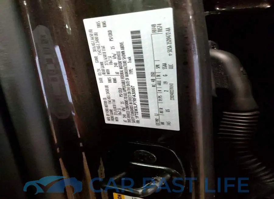 1FTEW3LP7RFA30007# 12