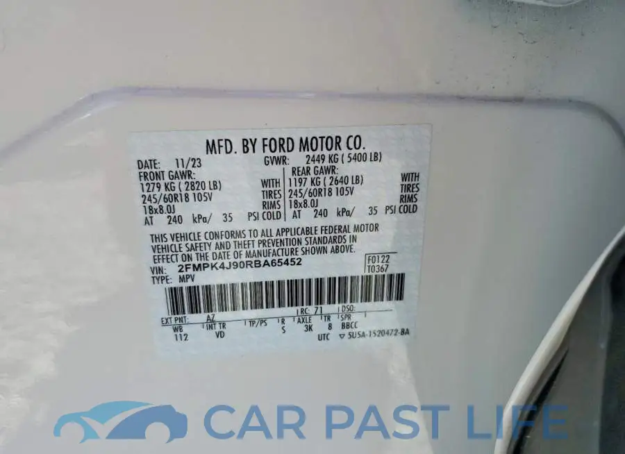 2FMPK4J90RBA65452# 12