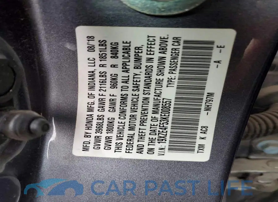 19XZE4F53KE008557# 12