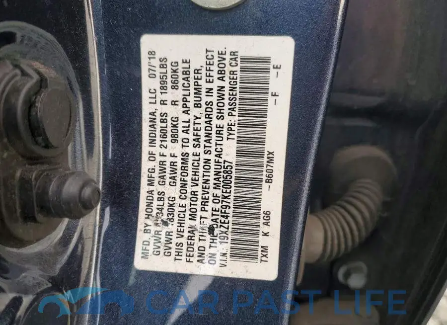 19XZE4F97KE005857# 12