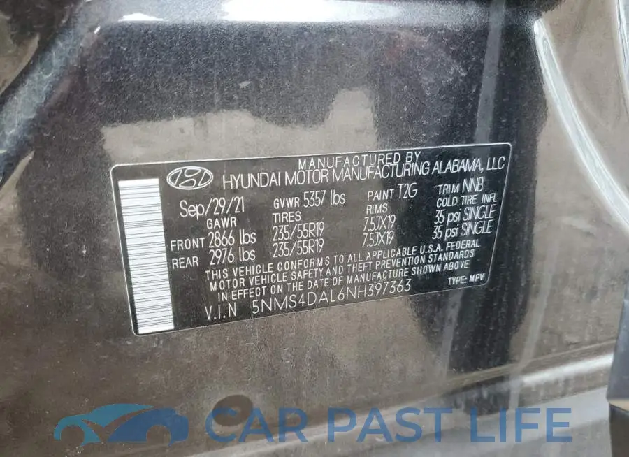 5NMS4DAL6NH397363# 12