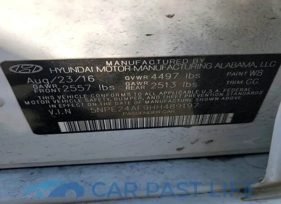 5NPE24AF9HH489197# 12