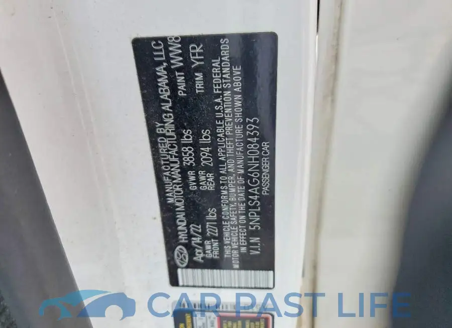 5NPLS4AG6NH084393# 12