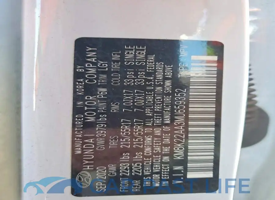 KM8K22AA3MU659352# 13