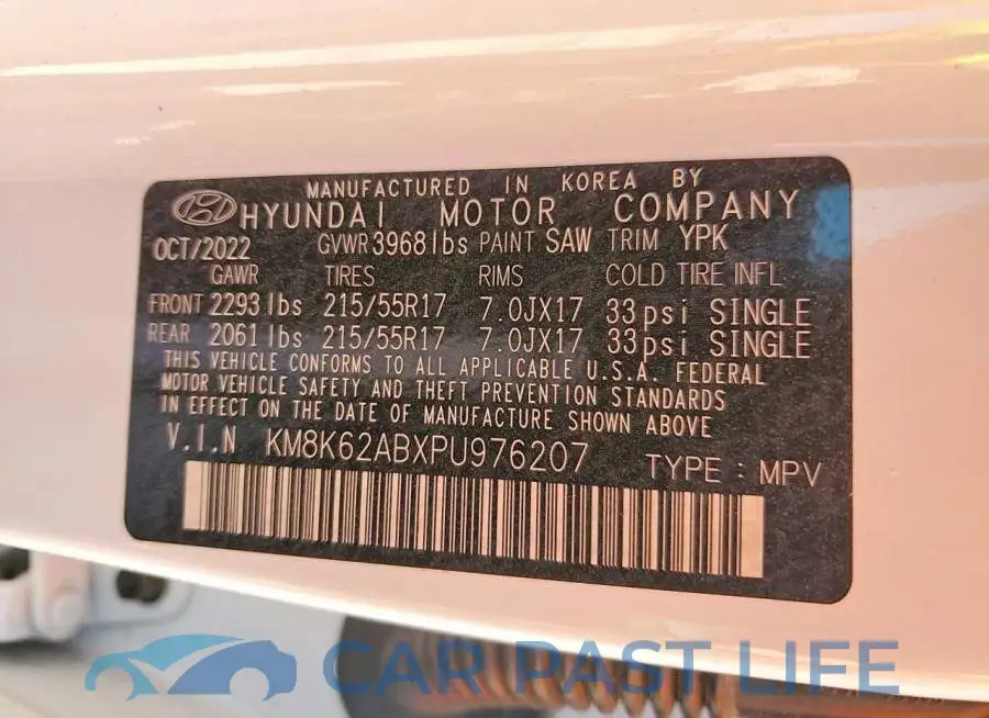 KM8K62ABXPU976207# 13