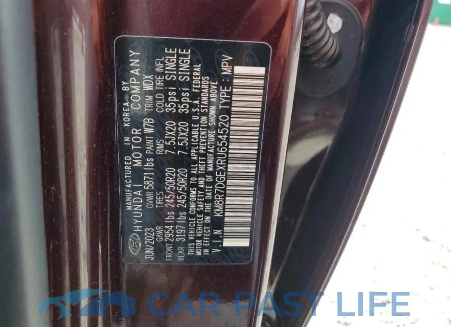 KM8R7DGEXRU654520# 13