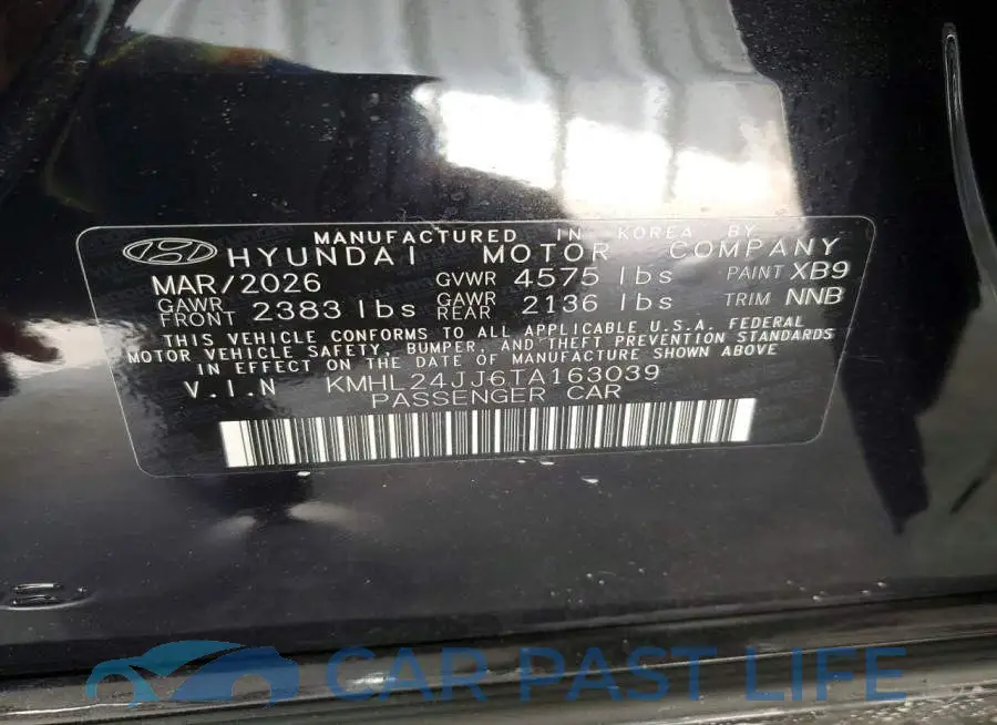 KMHL24JJ6TA163039# 13