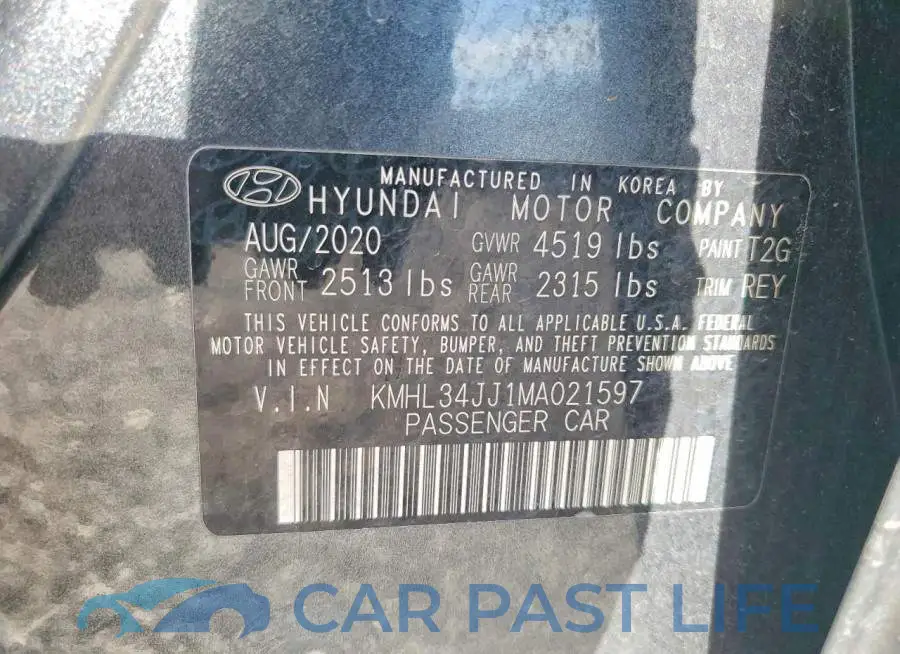 KMHL34JJ1MA021597# 12
