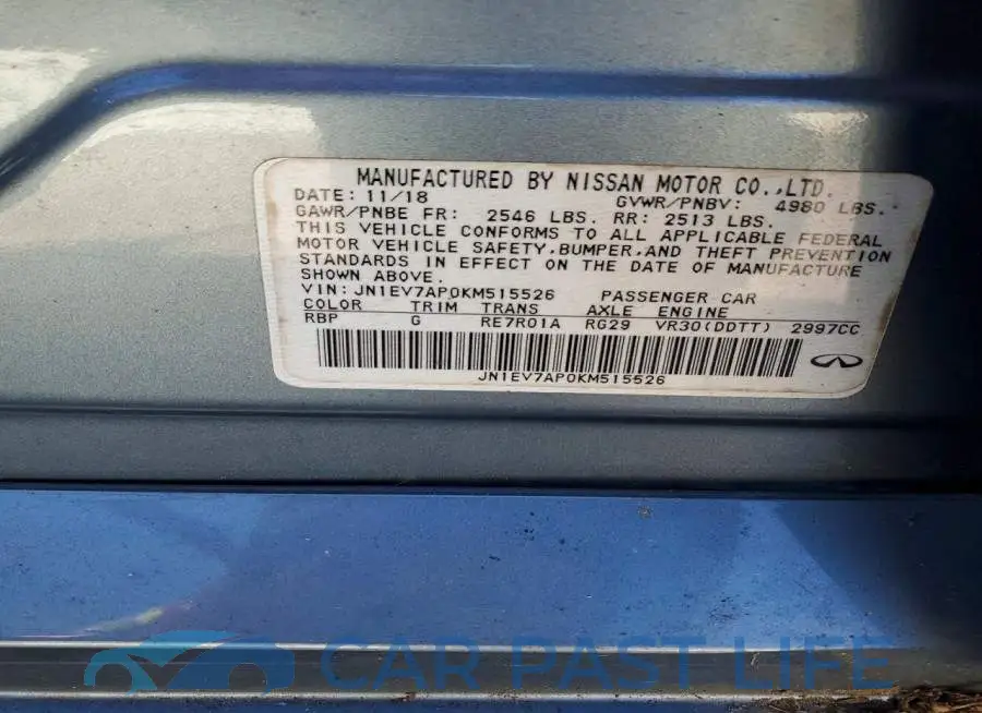 JN1EV7AP0KM515526# 12