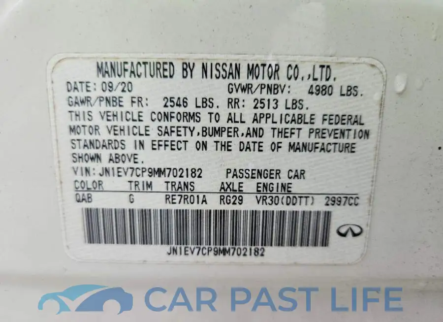 JN1EV7CP9MM702182# 12
