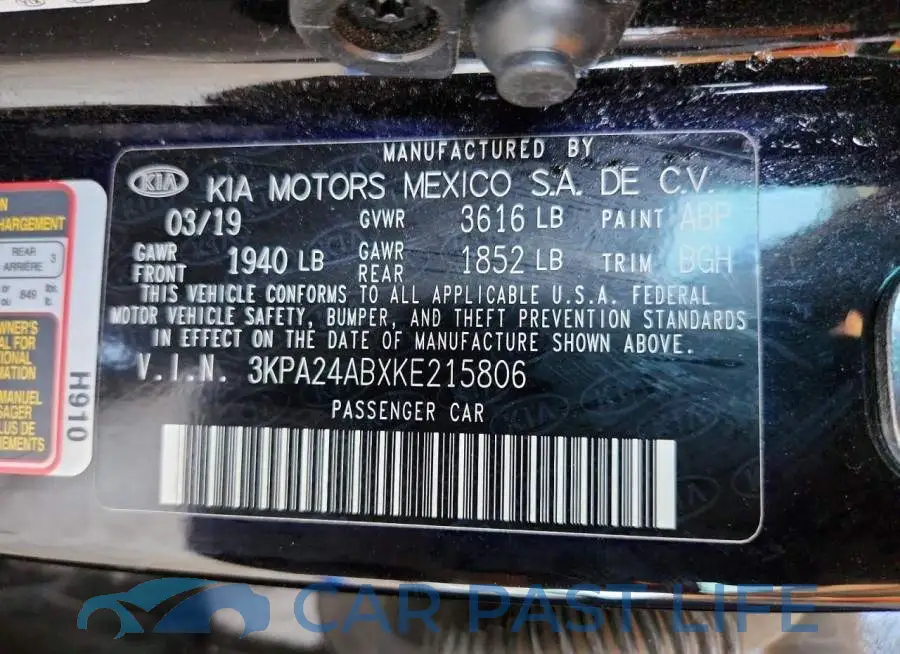 3KPA24ABXKE215806# 13