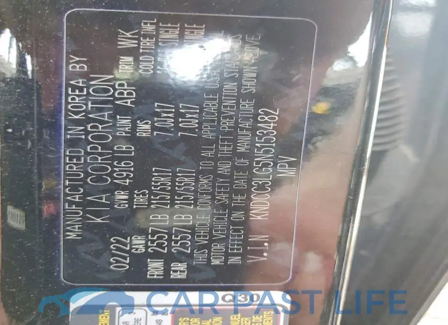 KNDCC3LG5N5153482# 14