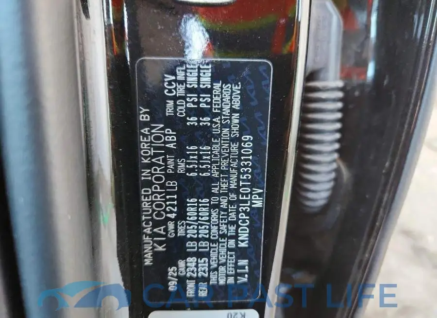 KNDCP3LE0T5331069# 12