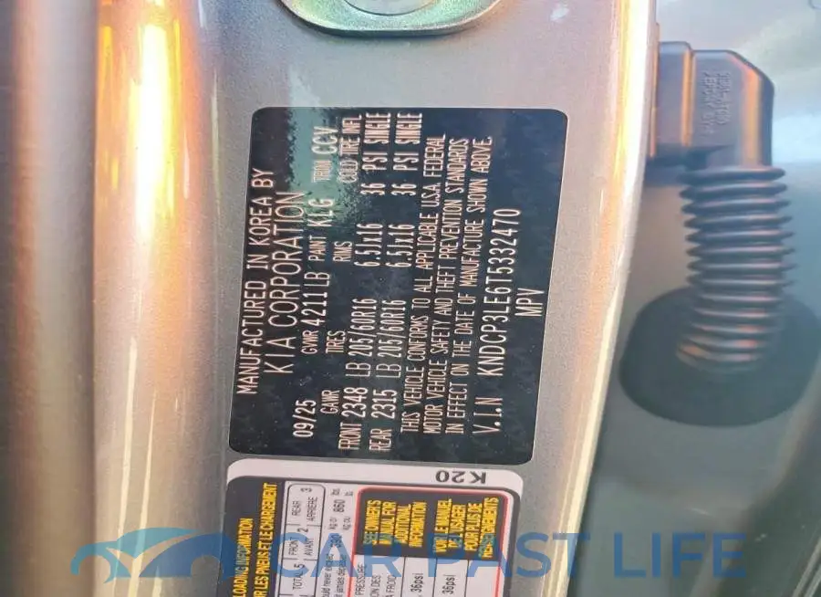 KNDCP3LE6T5332470# 13